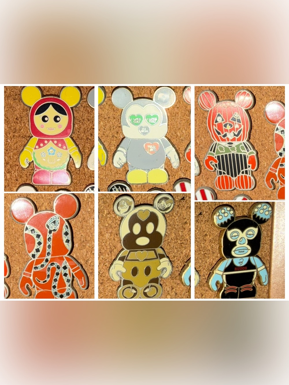 Disney Trading Pins Vinylmations lot of 6